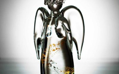 ANGEL THE GUARDIAN – Art Crystal Glass interlaced with 24-carat Gold