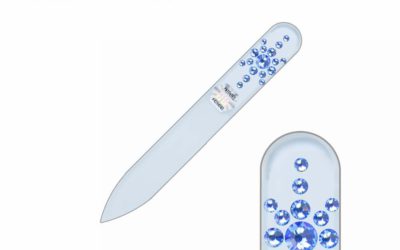 BLUE STAR Crystal Glass Nail File Clear Short