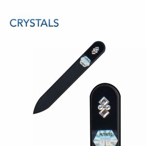 CRYSTALS Crystal Nail File Black Short by Blazek title