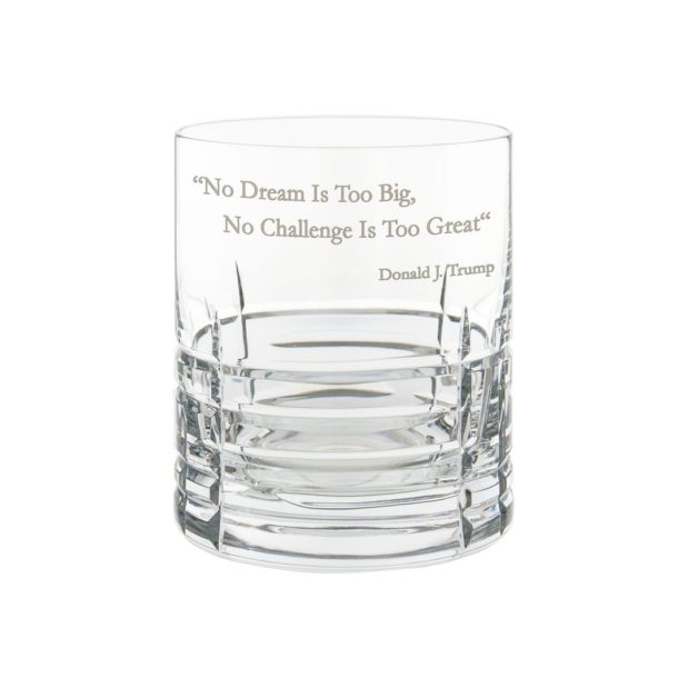 Donald Trump Presidency Whiskey Glass GREAT Crystallo