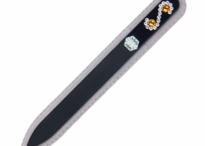 INFINITY Crystal Nail File Black Long by Blazek sleeve