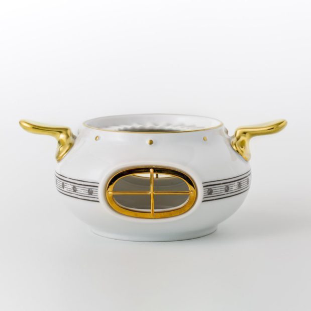 Jules Verne Porcelain Tea Set Heater Limited Edition Crystallo by Thun Studio 1048e