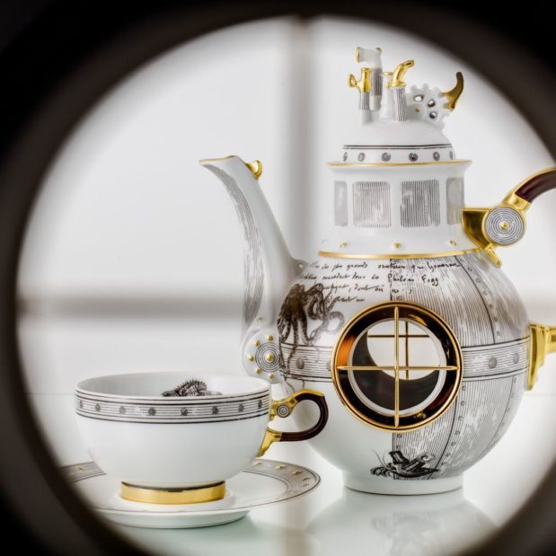 Jules Verne Porcelain Tea Set Limited Edition Crystallo by Thun Studio 1005