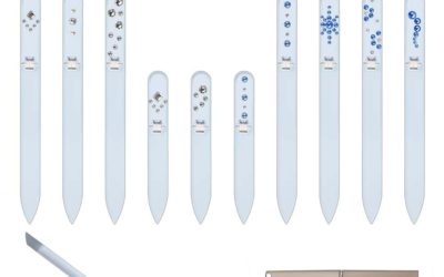 SILVER ELEGANCE 50 Complete Glass Nail Files Set